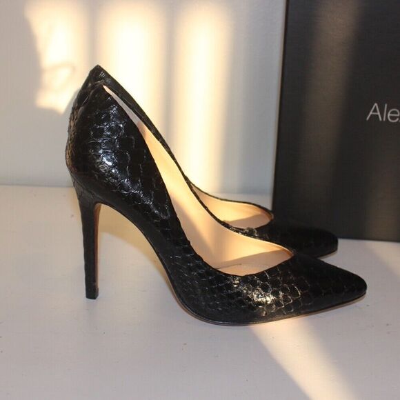 NEW Alexandre Birman fechado Salto Alto Black Heels size 8 - Picture 10 of 11